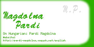 magdolna pardi business card
